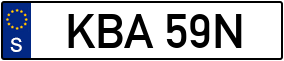 Trailer License Plate